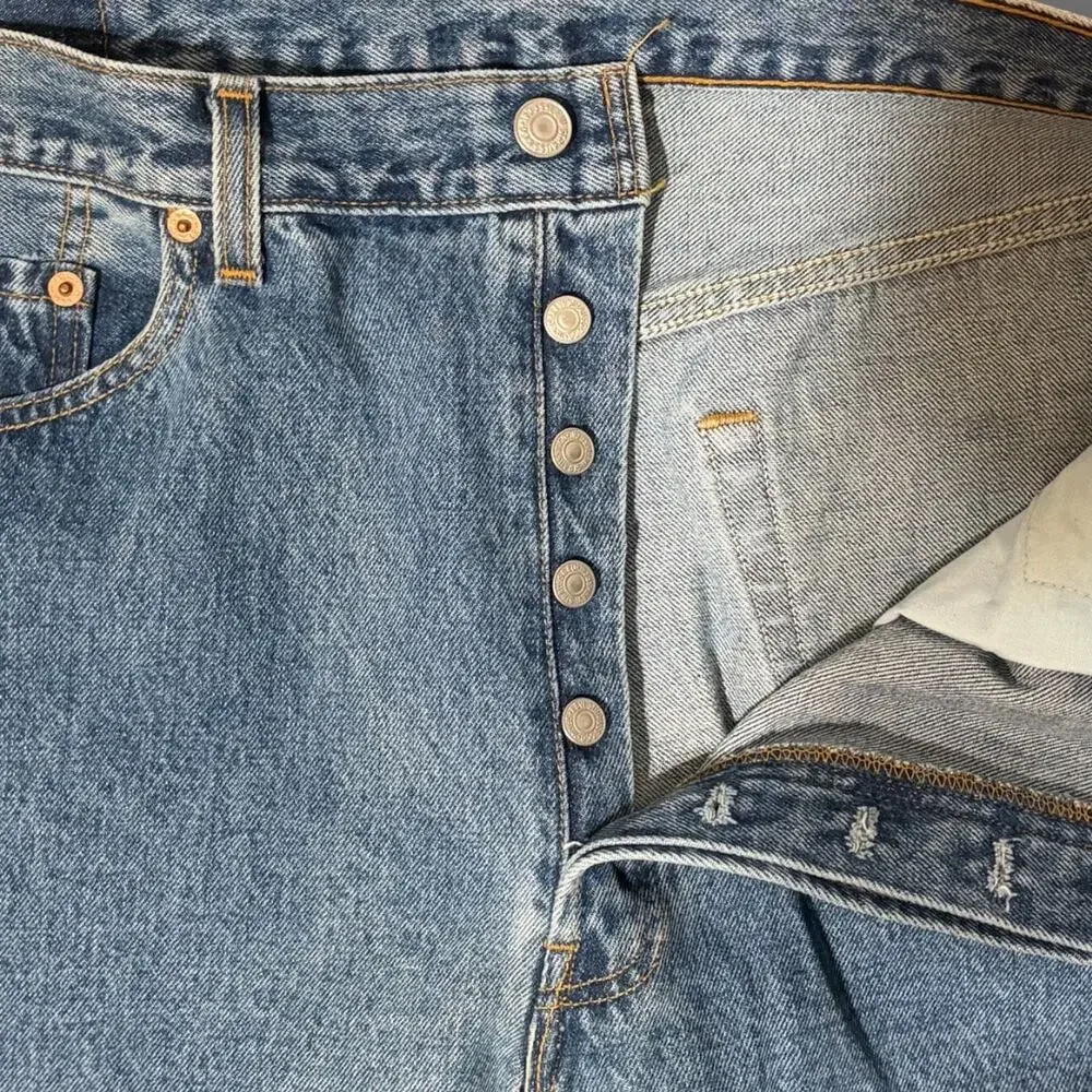 Vintage 1993 Levis 501 Jeans Made in USA Deadstock NWT 38x32 Button Fly Denim